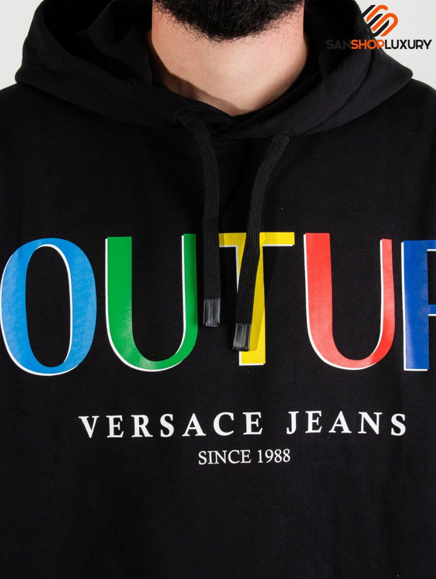 Versace Jeans Couture Felpa 71GAIP04 CF00P - SanShopLuxury - -50%, 2021, Abbigliamento, Autunno/Inverno, Felpa, FW21, L, M, Nero, Outlet, S, Uomo, Versace Jeans Couture, XL
