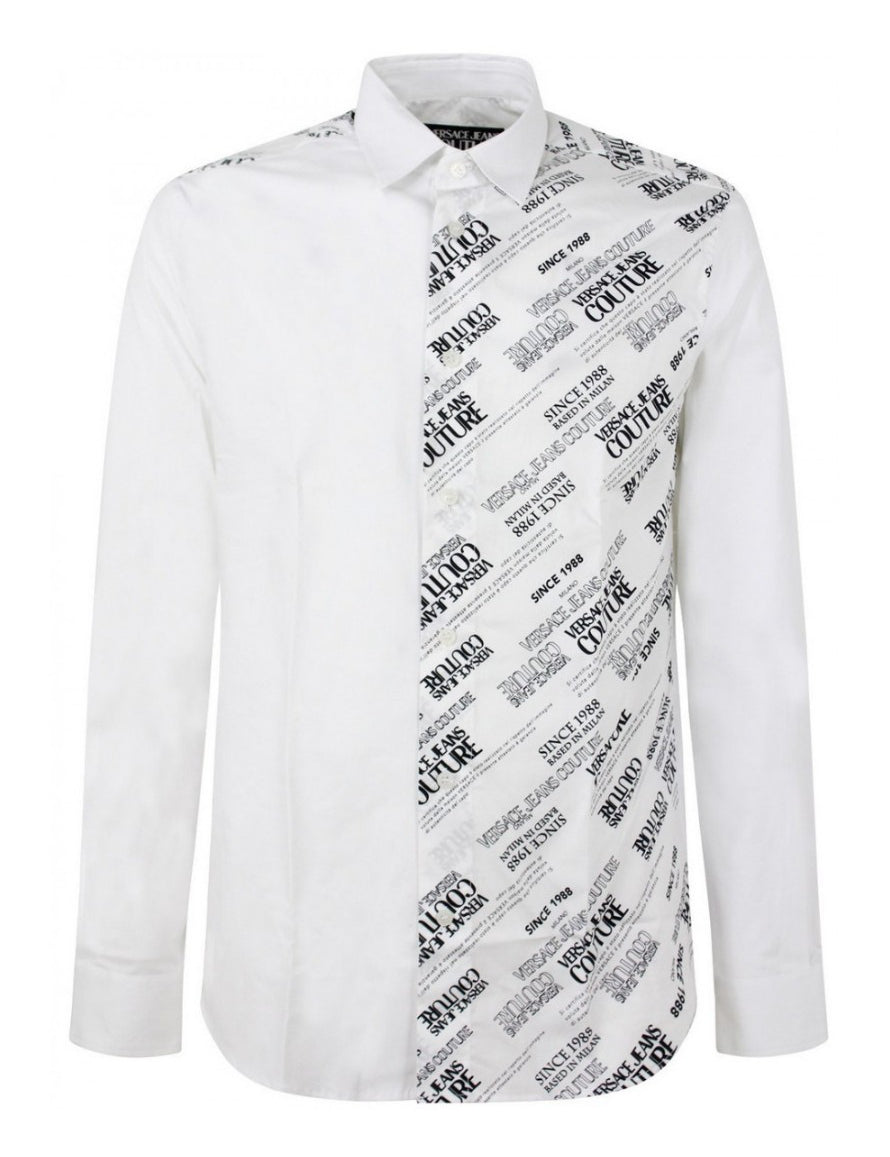 Inverno, Bianco, Camicie, FW21, Nero, Outlet, Uomo, Versace Jeans Couture