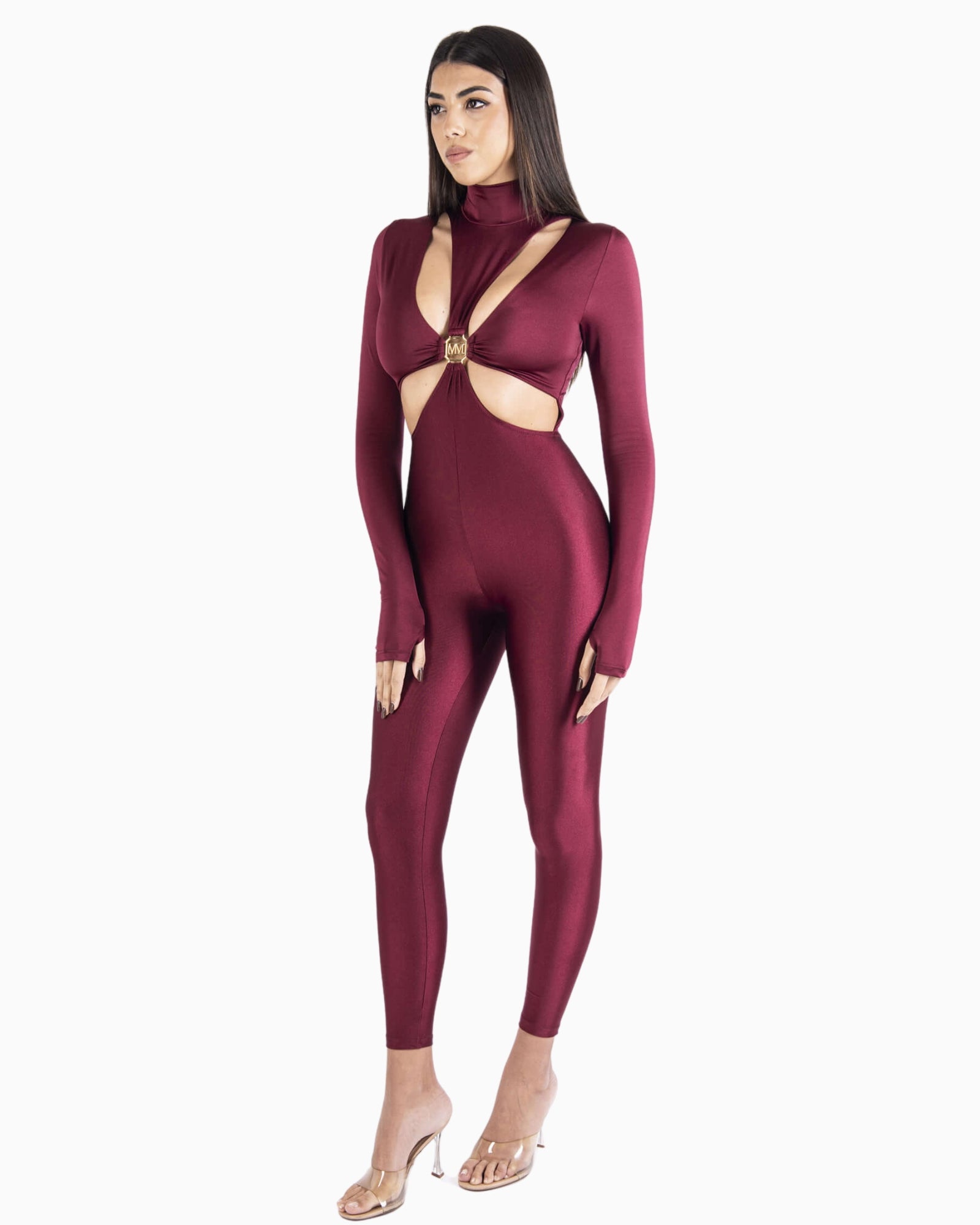 District Margherita Mazzei Tuta Intera 6LG80-0907 - SanShopLuxury - 2025, Abbigliamento, Autunno/Inverno, Bordeaux, District Margherita Mazzei, Donna, FW25, Idoneo, M, New, S, Tuta Intera, XS