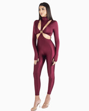 District Margherita Mazzei Tuta Intera 6LG80-0907 - SanShopLuxury - 2025, Abbigliamento, Autunno/Inverno, Bordeaux, District Margherita Mazzei, Donna, FW25, Idoneo, M, New, S, Tuta Intera, XS