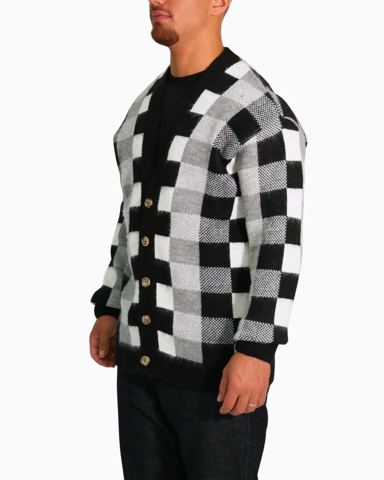 Inverno, Cardigan, FW25, Idoneo, L, M, Nero-Grigio, New, Uomo, Why Not Brand, XL, XXL