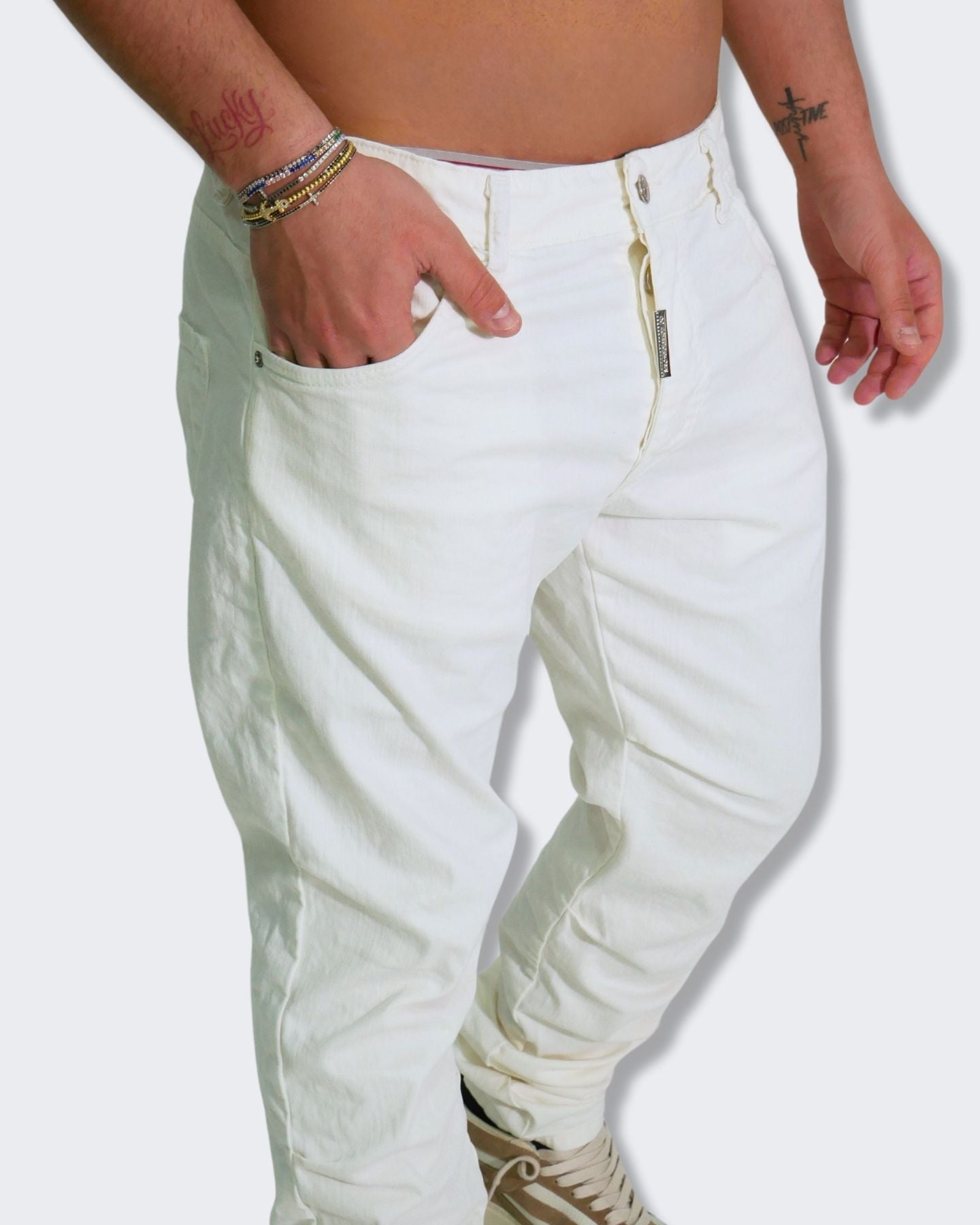 Donotconform Jeans JEANS13.20 - SanShopLuxury - 2024, 46, 52, Abbigliamento, Bianco, Donotconform, Idoneo, Jeans, Outlet, Primavera/Estate, SS24, Ultimo, Uomo