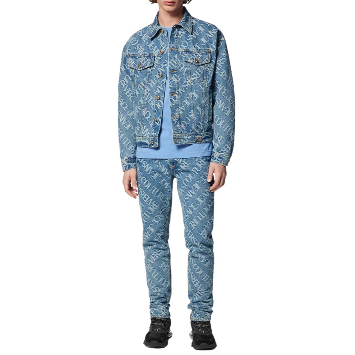 Versace Jeans Couture Giubbino 75GAS400 DW054 - SanShopLuxury - 2023, 46, 48, 50, 52, Abbigliamento, Autunno/Inverno, Blu, FW23, Giubbino, Idoneo, jeans, Outlet, Uomo, Versace Jeans Couture