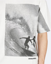 Dsquared2 T-Shirt S74GD1409/D20033100 - SanShopLuxury - 2025, Abbigliamento, Autunno/Inverno, Bianco, Continuativo, Dsquared2, Idoneo, jeans, L, M, New, Primavera/Estate, SS25, T-Shirt, Uomo, XL, XXL