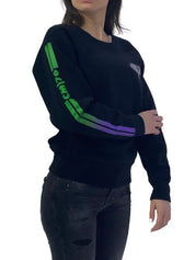 Marcelo Burlon Felpa CWBA035E18506111 1088 - SanShopLuxury - -50%, 2018, Abbigliamento, Autunno/Inverno, Donna, Felpa, FW18, Girocollo, L, Marcelo Burlon, Nero, Outlet, S, XS