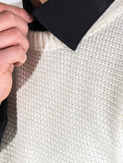 Dik Tat Maglieria DK87008 - SanShopLuxury - -50%, 2020, Abbigliamento, Autunno/Inverno, Bianco, Dik Tat, FW20, L, M, Maglieria, Nero, Outlet, S, Uomo