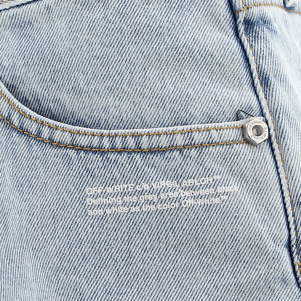 Off-White Short OWYC002S20DEN001/4500 - SanShopLuxury - -50%, 2020, 38, 39, 40, Abbigliamento, Blu, Donna, Off-White, Outlet, Primavera/Estate, Short, SS20