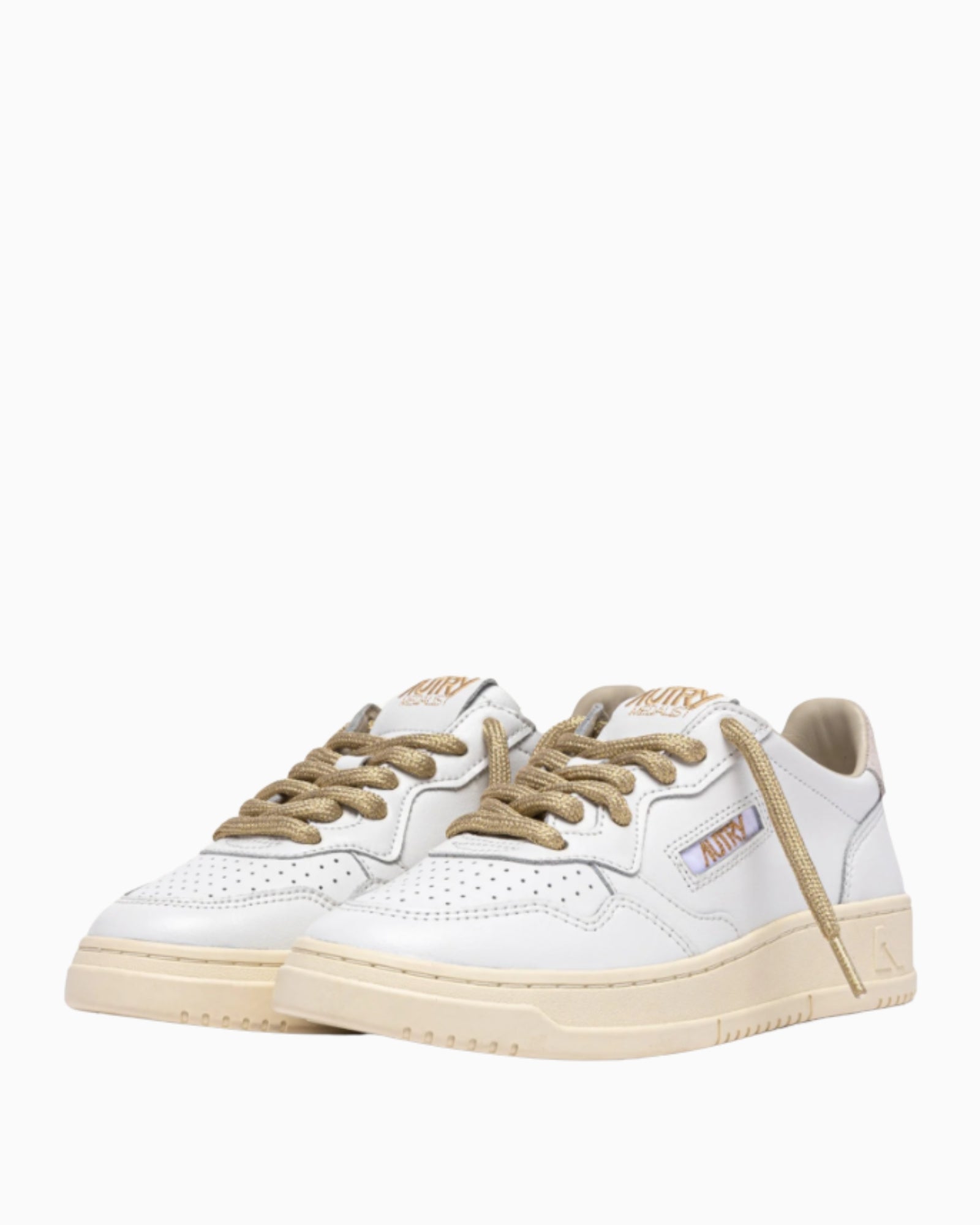 Autry Sneakers AULW-SW01 - SanShopLuxury - 2025, 36, 37, 38, 39, 40, Autry, Autunno/Inverno, Bianco-Oro, Calzature, Donna, FW25, New, Sneakers, Stellato