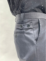 Gavensemble Pantalone PANT-100 - SanShopLuxury - -50%, 2021, 46, 48, 52, Abbigliamento, Autunno/Inverno, FW21, Gavensemble, Grigio, Nero, Outlet, Pantalone, Uomo