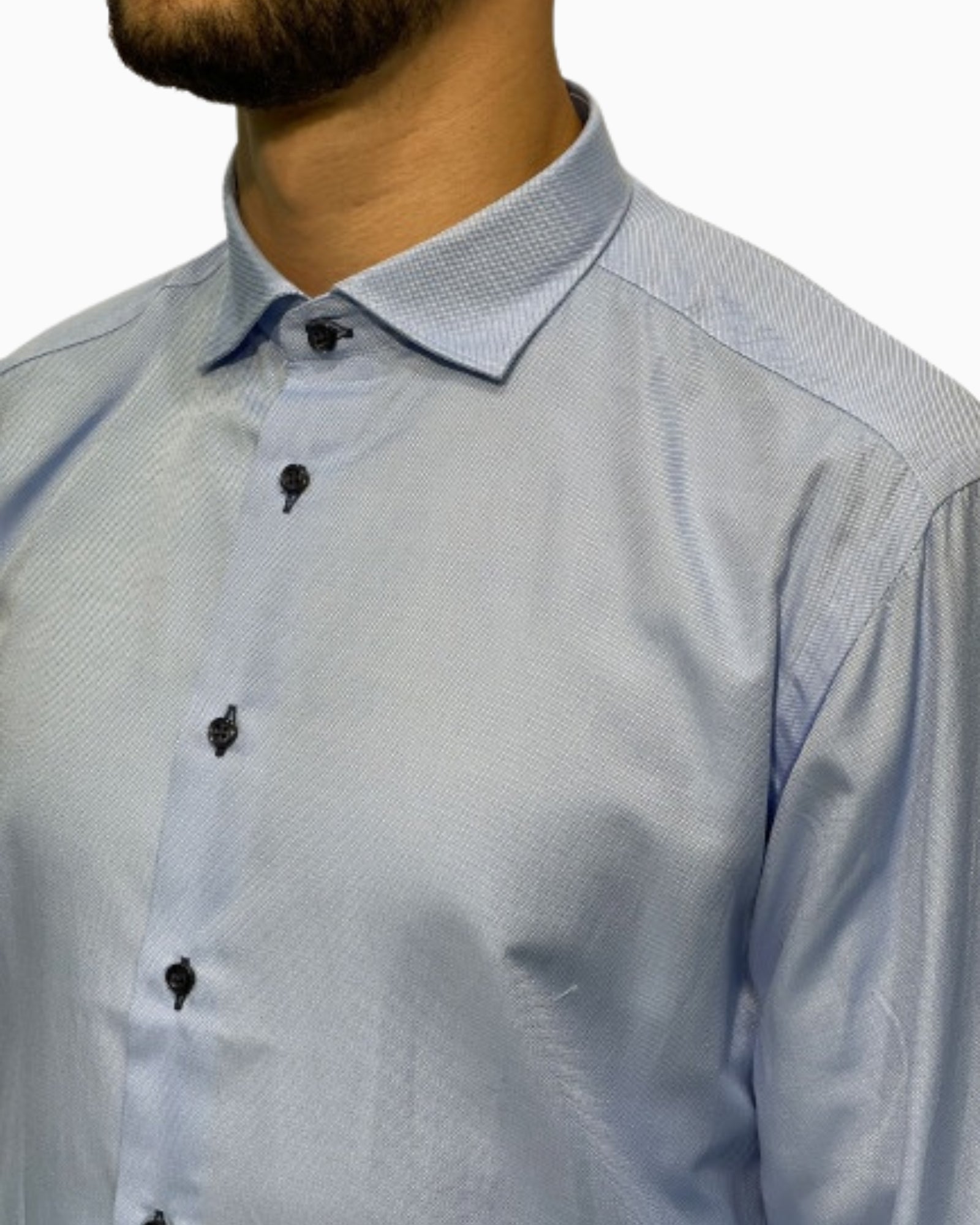 Sartoria Italiana Camicia 002-ROMA-9 - SanShopLuxury - 2019, 41, Abbigliamento, Autunno/Inverno, Azzurro, Camicia, Carry Over, Continuativo, Idoneo, New, Primavera/Estate, Sartoria Italiana, Uomo