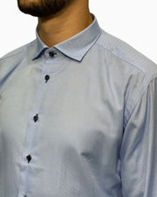 Sartoria Italiana Camicia 002-ROMA-9 - SanShopLuxury - 2019, 41, Abbigliamento, Autunno/Inverno, Azzurro, Camicia, Carry Over, Continuativo, Idoneo, New, Primavera/Estate, Sartoria Italiana, Uomo