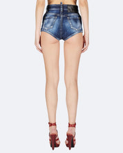 Dsquared2 Short S75MU0487/S30664470 - SanShopLuxury - 2025, 36, 38, 40, 42, 44, Abbigliamento, Blu, Donna, Dsquared2, Idoneo, jeans, New, Primavera/Estate, Short, SS25