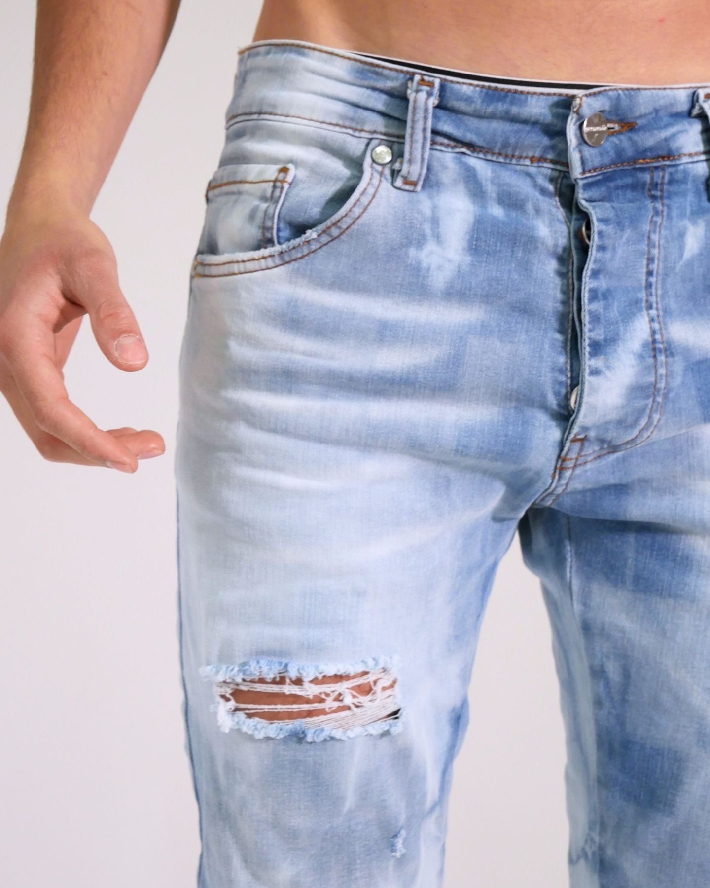 Gavensemble Jeans JEANS200 - SanShopLuxury - 2024, 44, 46, 48, 50, 52, 54, Abbigliamento, Azzurro, Gavensemble, Idoneo, Jeans, Outlet, Primavera/Estate, SS24, Turchese, Uomo