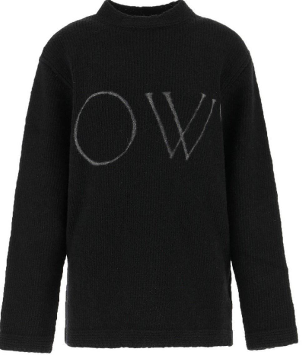 Inverno, Donna, FW19, Maglieria, Nero, Off-White, Outlet, Ultimo