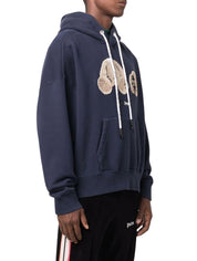 Palm Angels Felpa PMBB058F21FLE012 - SanShopLuxury - -50%, 2021, Abbigliamento, Autunno/Inverno, Blu, Con Cappuccio, Felpa, FW21, M, Outlet, Palm Angels, Ultimo, Uomo