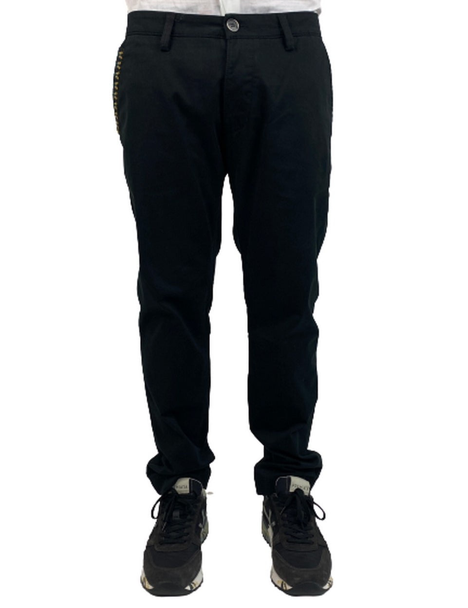 Inverno, FW18, Nero, Outlet, Pantalone, Takutea, Uomo