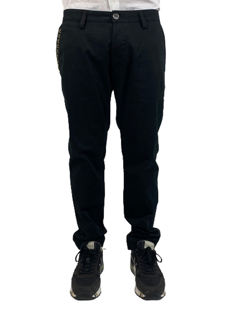Inverno, FW18, Nero, Outlet, Pantalone, Takutea, Uomo