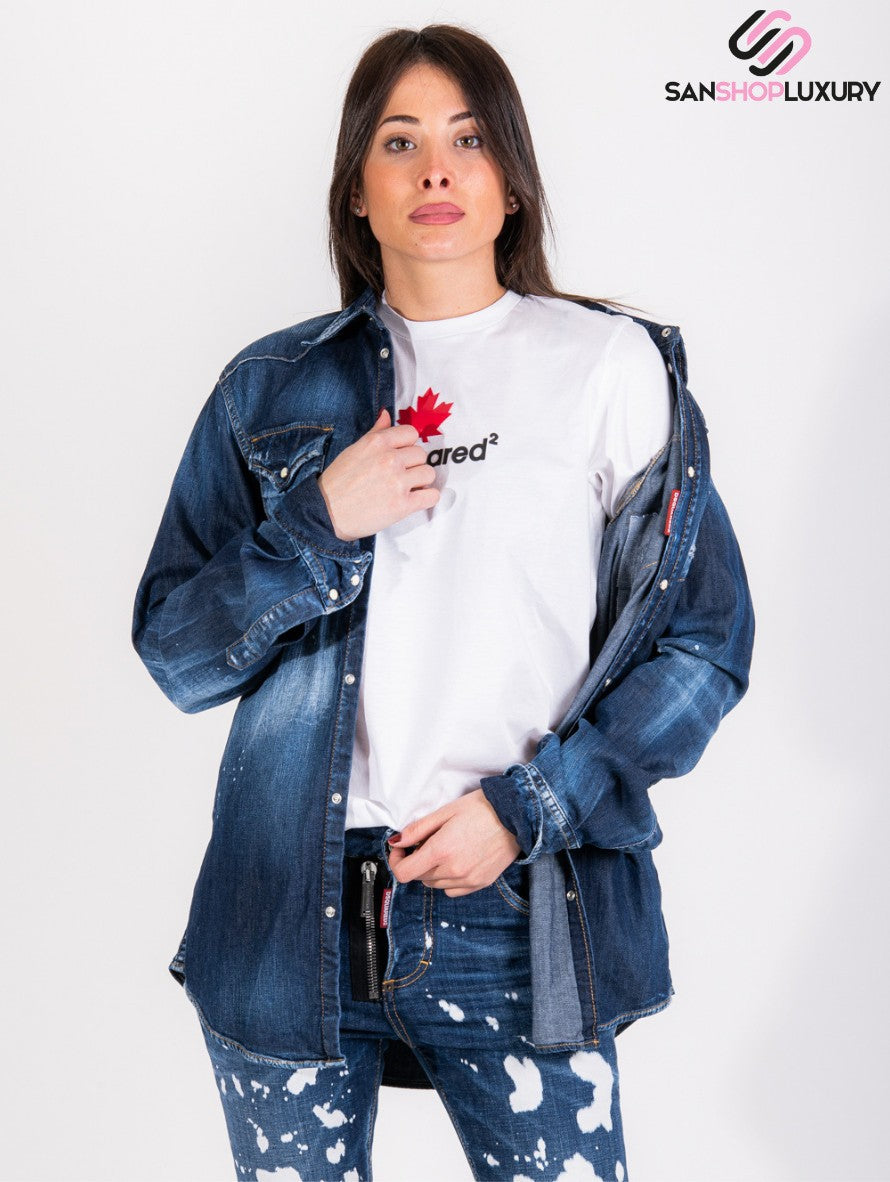 Dsquared2 Camicia S74DM0526 S30341 470 - SanShopLuxury - -50%, 2021, 48, Abbigliamento, Autunno/Inverno, Blu, Camicia, Camicie, Dsquared2, FW21, Outlet, Ultimo, Uomo