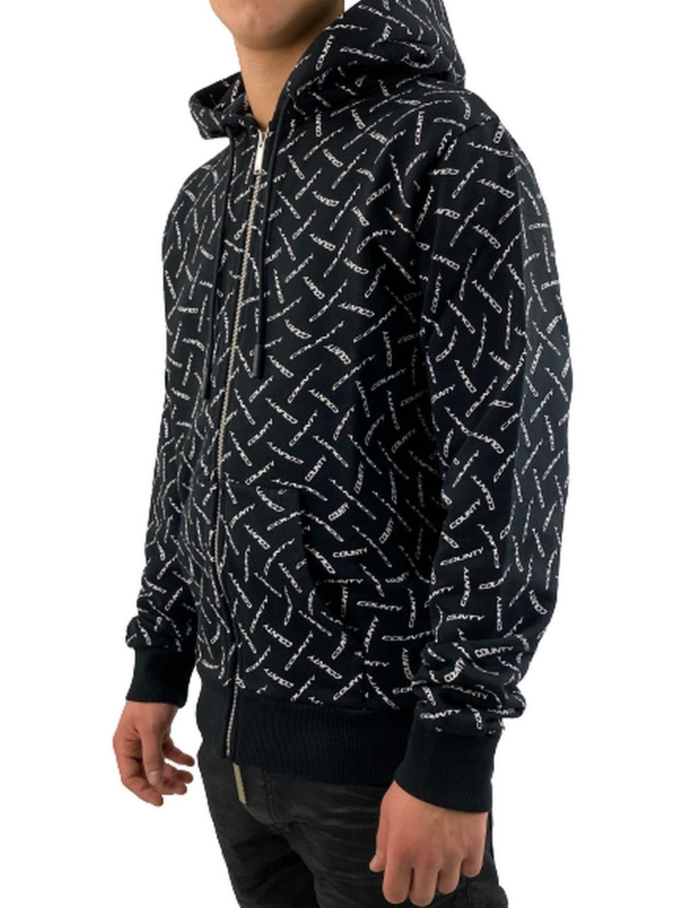 Marcelo Burlon Felpa CMBE001F20FLE003 - SanShopLuxury - -50%, 2020, Abbigliamento, Autunno/Inverno, Con Cappuccio, Felpa, FW20, M, Marcelo Burlon, Nero, Outlet, S, Uomo, XL