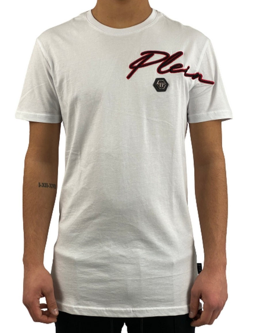 Inverno, Bianco, FW20, L, M, Nero, Outlet, Philipp Plein, Rosso, S, T-Shirt, Uomo, XL, XXL