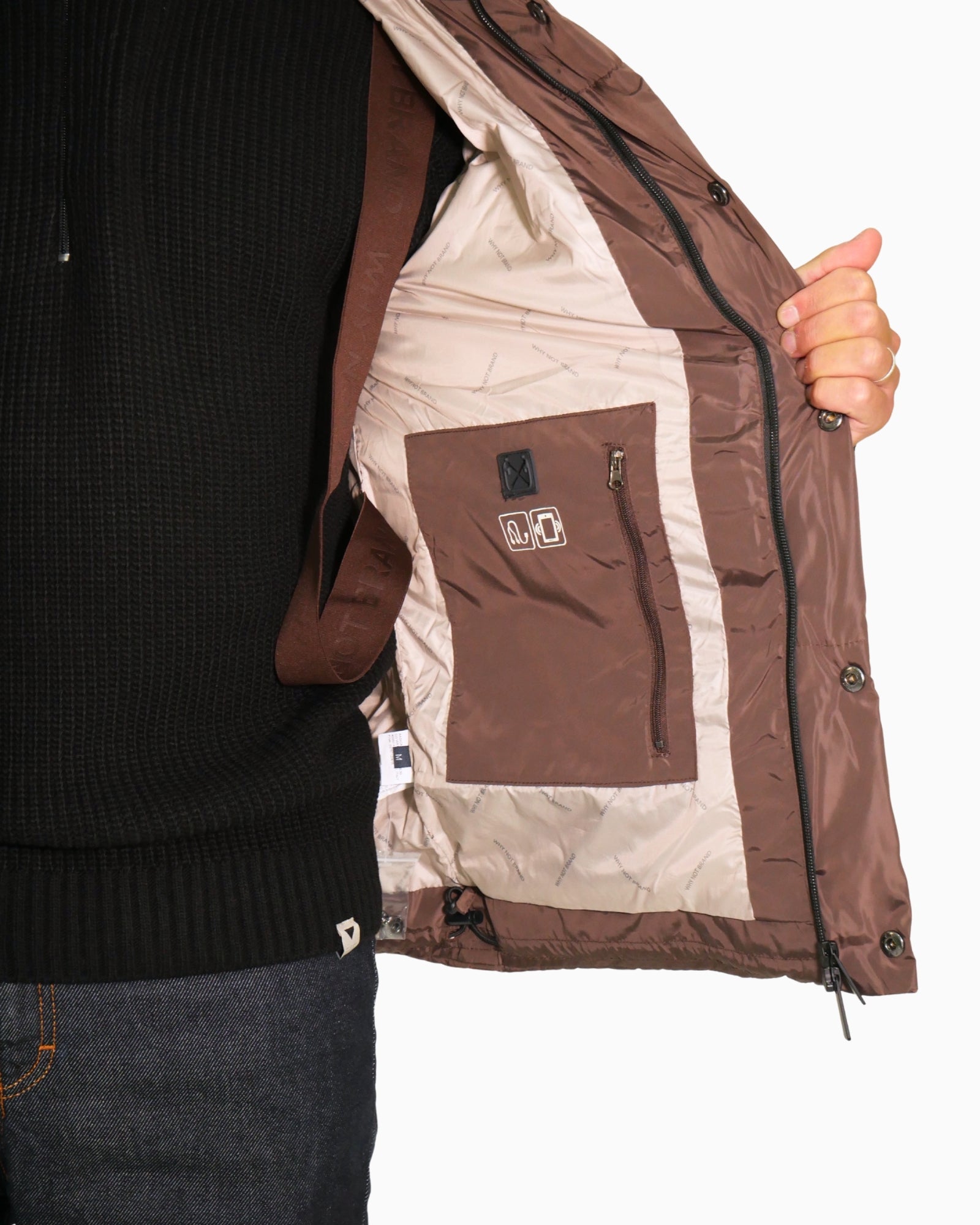 Why Not Brand Giubbino GH1-MARRONE - SanShopLuxury - 2025, Abbigliamento, Autunno/Inverno, FW25, Giubbino, Idoneo, L, M, Marrone, New, Uomo, Why Not Brand, XL, XXL