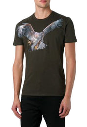 Neil Barrett T-Shirt BJT167S B554S - SanShopLuxury - -70%, 2017, Abbigliamento, Autunno/Inverno, FW17, Neil Barrett, Nero, Outlet, S, T-Shirt, Uomo, Verde, XS