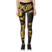 Versace Jeans Couture Leggings 75HAC105 JS203 - SanShopLuxury - 2023, 40, 44, Abbigliamento, Activewear, Autunno/Inverno, Donna, FW23, Leggings, Nero-Oro, Outlet, Versace Jeans Couture