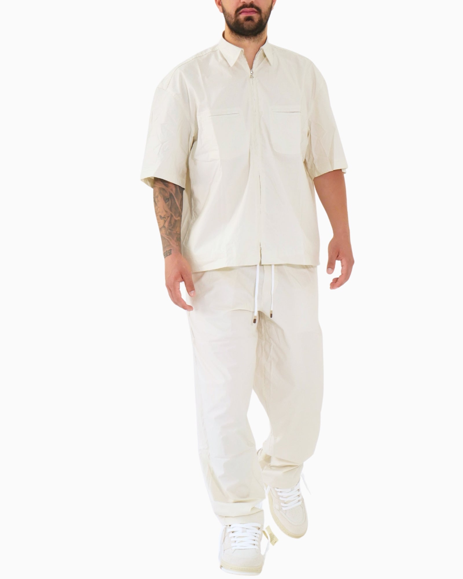 Gavensemble Camicia SS25-SHIRT424-P - SanShopLuxury - 2025, Abbigliamento, Camicia, Gavensemble, Idoneo, L, M, New, Panna, Primavera/Estate, S, SS25, Uomo, XL, XXL