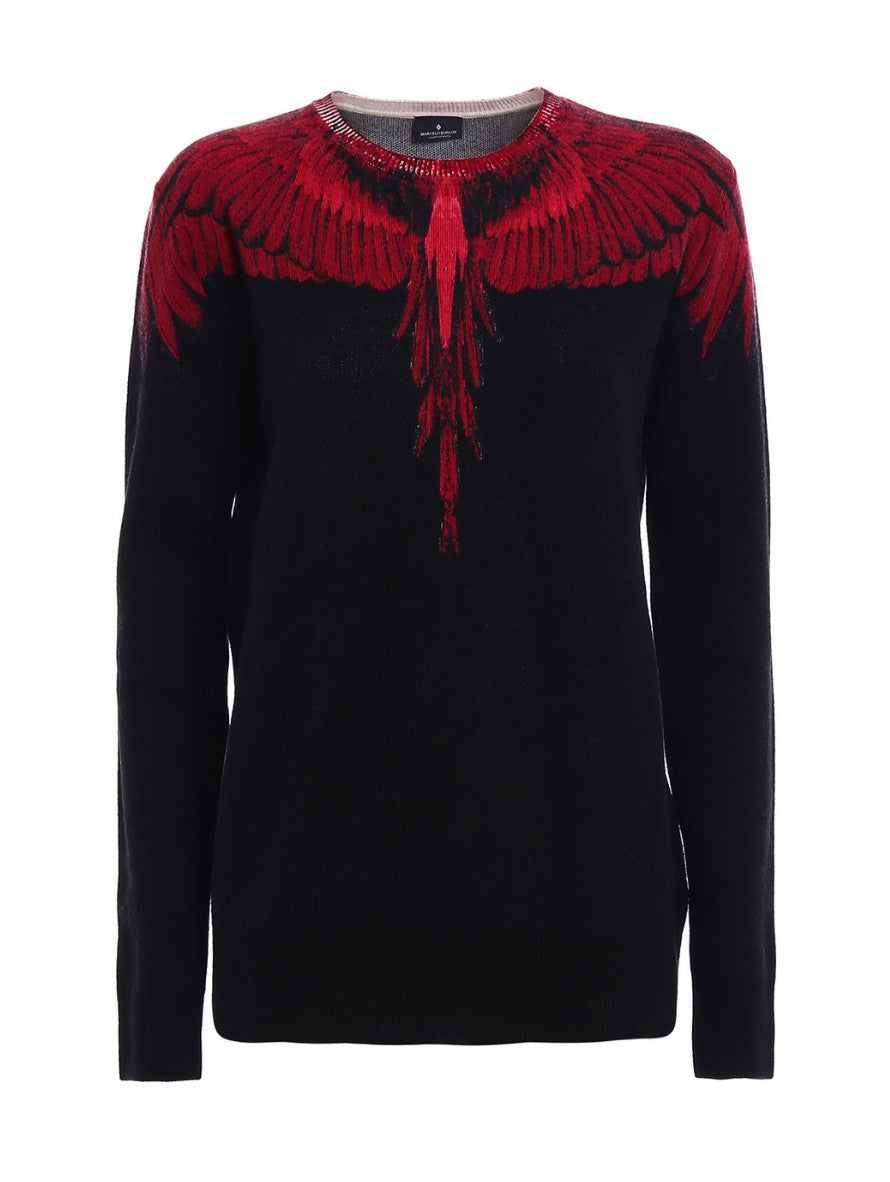 Marcelo Burlon Maglieria CWHA022E17520002 1088 - SanShopLuxury - -70%, 2017, Abbigliamento, Autunno/Inverno, Donna, FW17, Maglieria, Marcelo Burlon, Nero, Outlet, Ultimo, XS