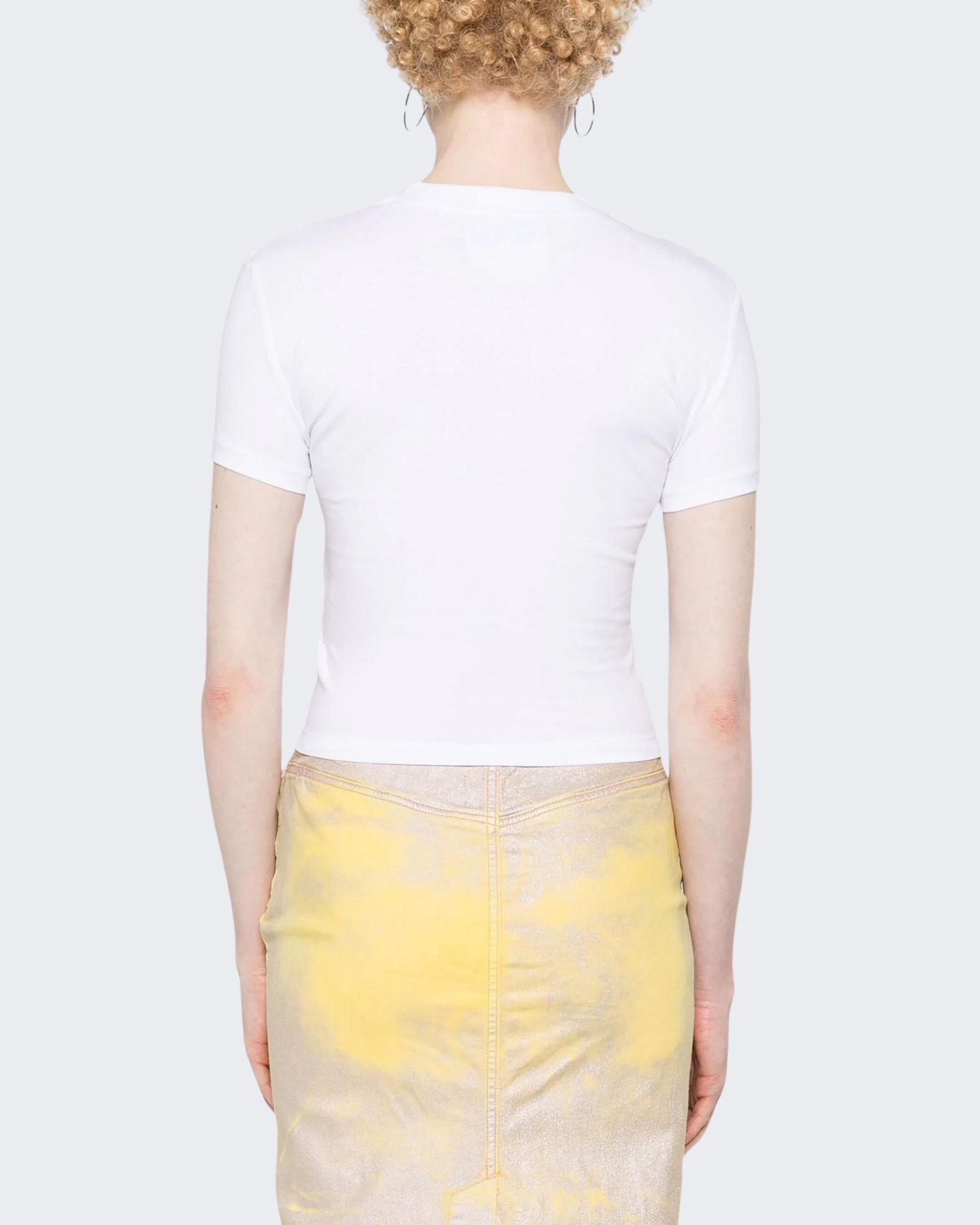 Versace Jeans Couture T-Shirt 76HAHG08/CJ02G003 - SanShopLuxury - 2024, Abbigliamento, Bianco, Crop, Donna, Idoneo, L, Outlet, Primavera/Estate, SS24, T-Shirt, Versace Jeans Couture, XL