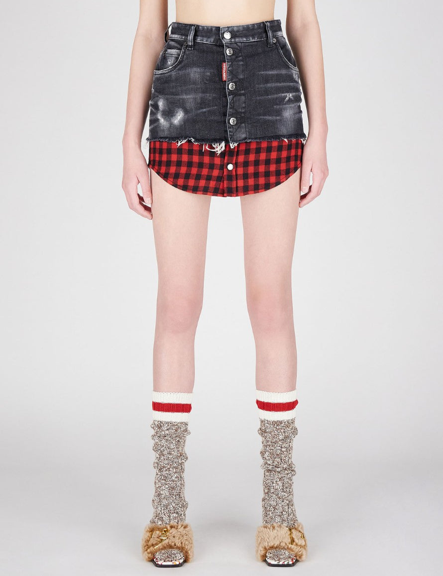 Inverno, Donna, Dsquared2, FW22, Gonna, Idoneo, Nero, Outlet