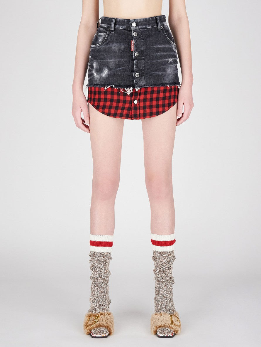 Dsquared2 Gonna S75MA0841/S30503900 - SanShopLuxury - 2022, 38, 42, 44, 46, Abbigliamento, Autunno/Inverno, Donna, Dsquared2, FW22, Gonna, Idoneo, Nero, Outlet