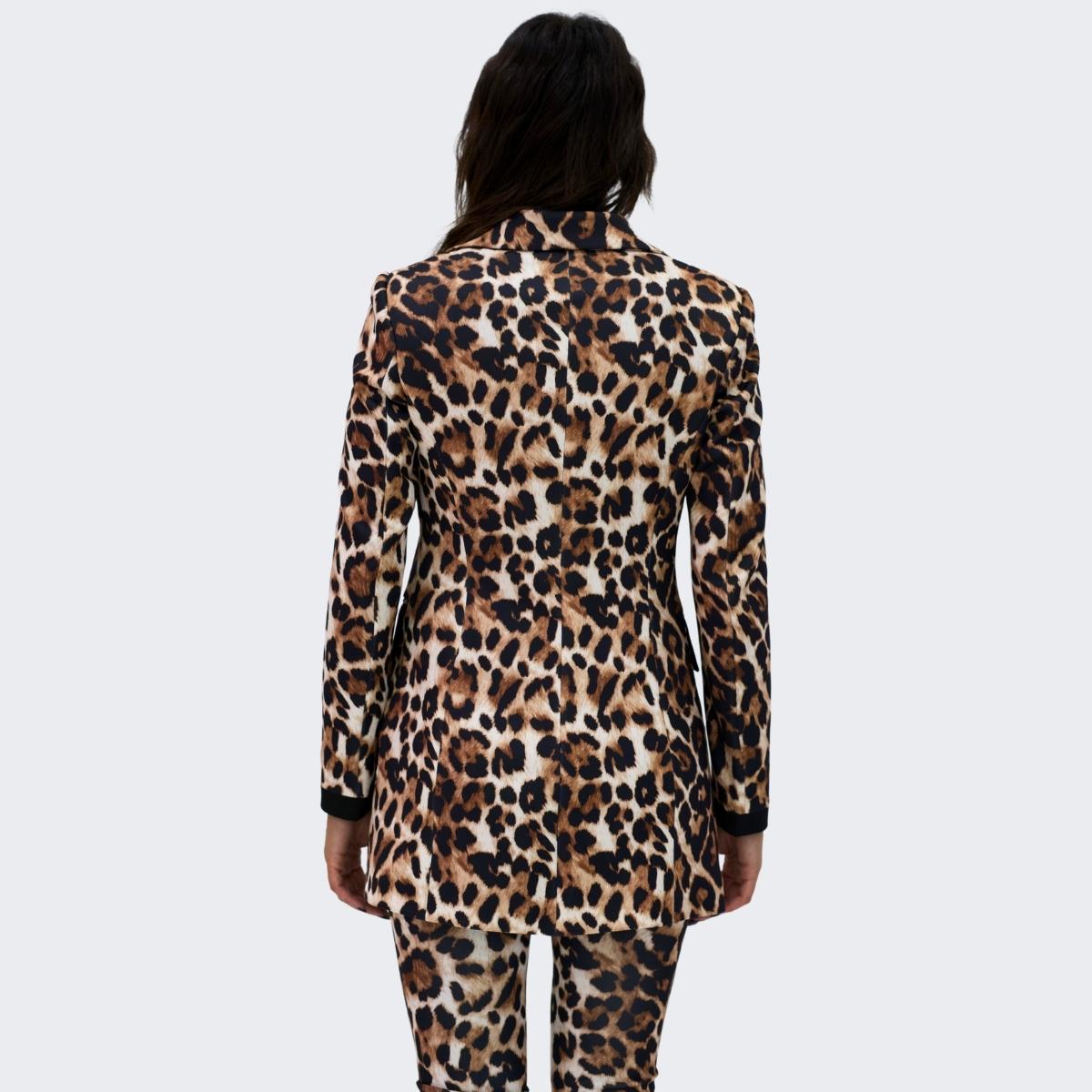 District Margherita Mazzei Giacca AS40 - SanShopLuxury - 2023, 40, 42, 44, 46, Abbigliamento, Autunno/Inverno, Blazer, District Margherita Mazzei, Donna, FW23, Giacca, Maculato, Marrone, Outlet