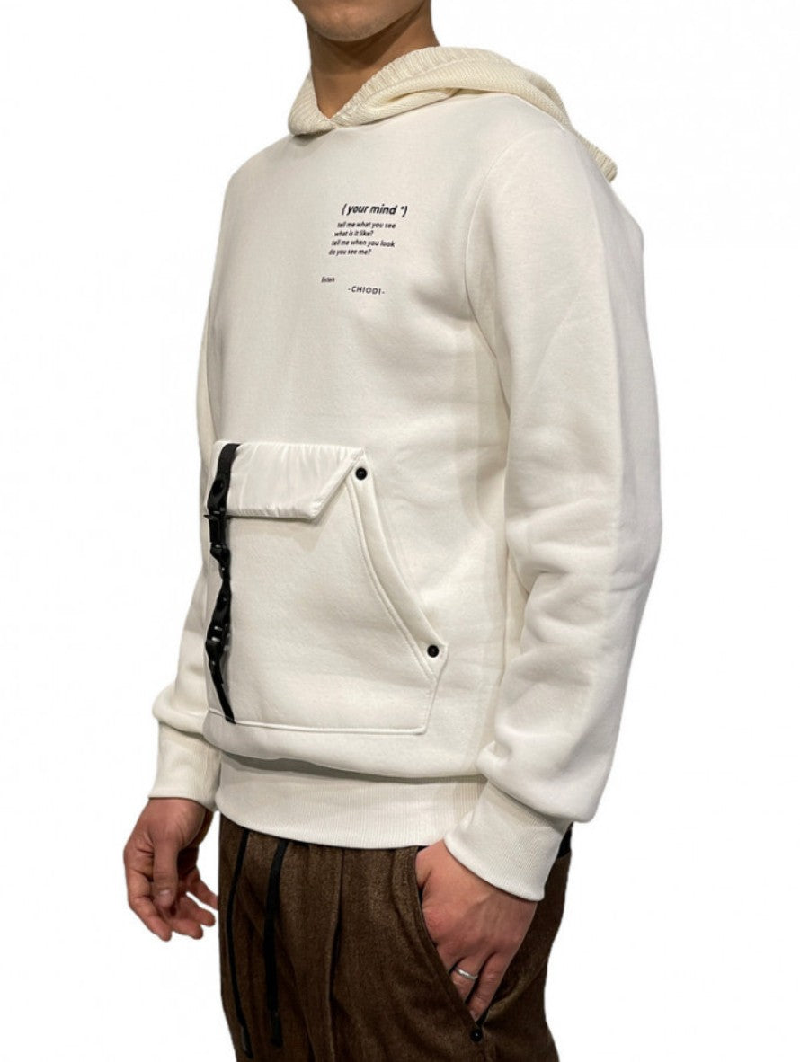 Chiodi Milano Felpa 0062 - SanShopLuxury - -50%, 2021, Abbigliamento, Autunno/Inverno, Bianco, Chiodi Milano, Felpa, FW22, L, M, Nero, Outlet, S, Uomo, XL, XXL, XXXL