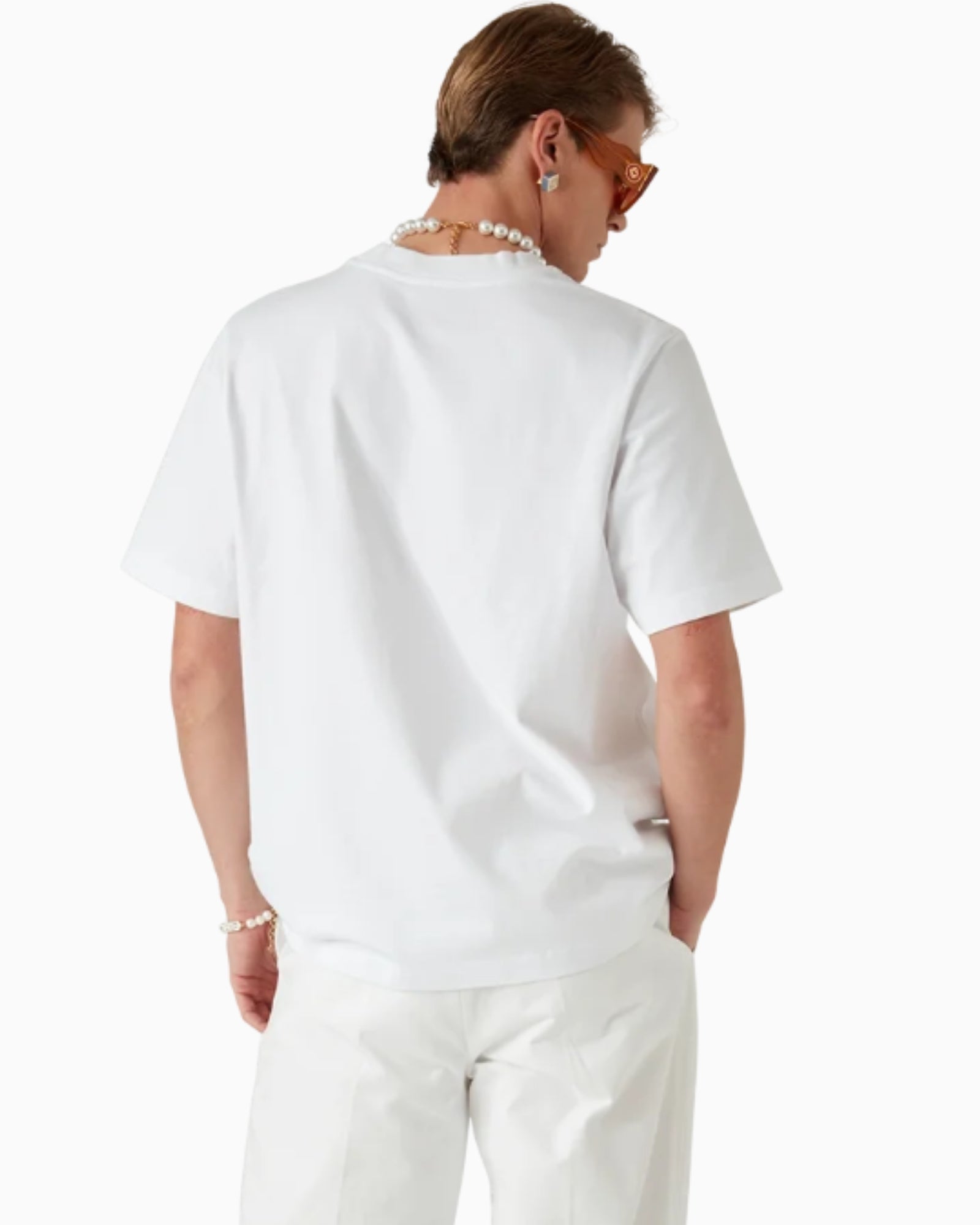 Casablanca T-Shirt MS25JTS00104 - SanShopLuxury - 2025, Abbigliamento, Bianco, Casablanca, Donna, Idoneo, L, M, New, Primavera/Estate, S, SS25, T-Shirt, Ultimo, UNISEX, Uomo, XL, XXL, XXXL