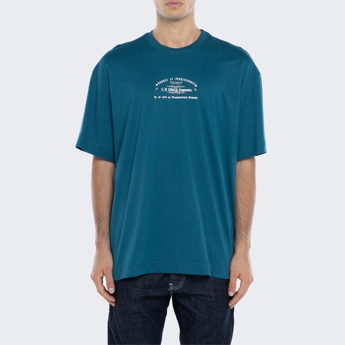 Inverno, FW23, Gavensemble, Idoneo, M, Outlet, T-Shirt, Uomo, Verde, Verde Ottanio, XL, XXL