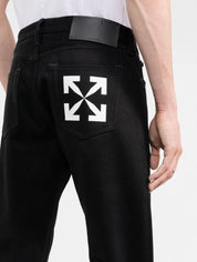 Off-White Jeans OMYA102C99DEN005 - SanShopLuxury - 44, 46, 50, 52, Abbigliamento, Autunno/Inverno, Carry Over, Continuativo, Idoneo, Jeans, Nero, New, Off-White, Primavera/Estate, Uomo
