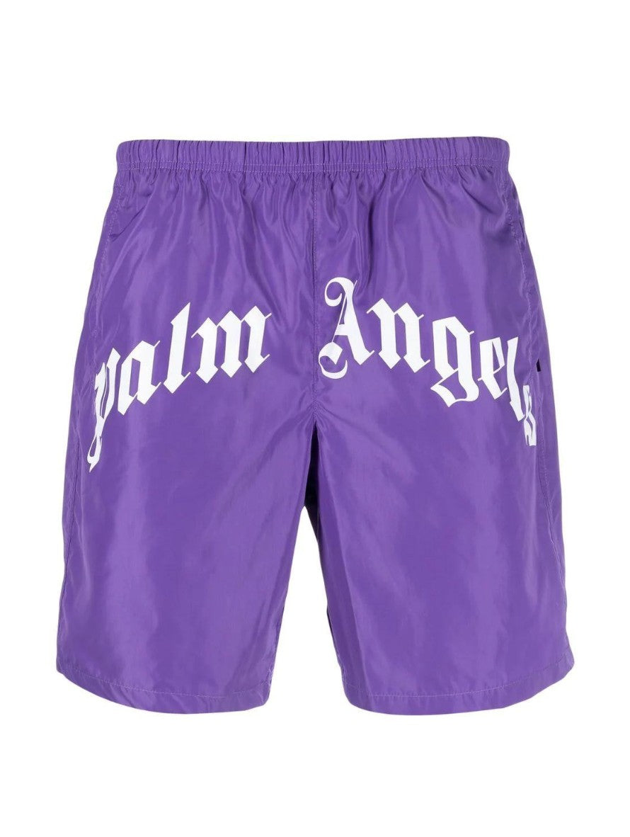 Palm Angels Costume PMFA005C99FAB001 - SanShopLuxury - Abbigliamento, Beachwear, Carry Over, Costume, Idoneo, L, M, Nero, New, Palm Angels, Pantaloncino, Primavera/Estate, S, Uomo, Viola