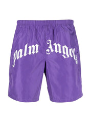 Palm Angels Costume PMFA005C99FAB001 - SanShopLuxury - Abbigliamento, Beachwear, Carry Over, Costume, Idoneo, L, M, Nero, New, Palm Angels, Pantaloncino, Primavera/Estate, S, Uomo, Viola