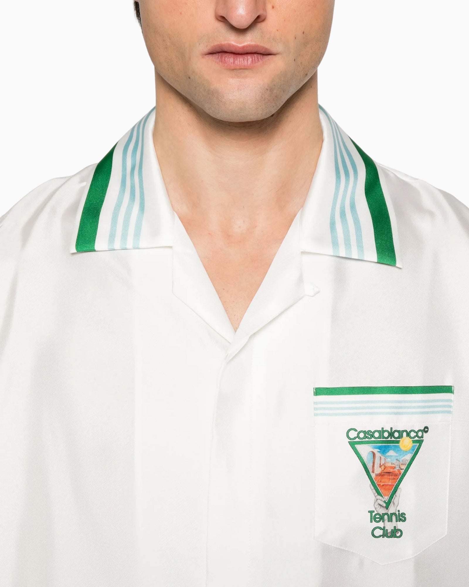 Casablanca Camicia UMPS25SH003 08 - SanShopLuxury - 2025, Abbigliamento, Bianco, Camicia, Casablanca, Idoneo, L, M, New, Primavera/Estate, S, SS25, Ultimo, Uomo, XL