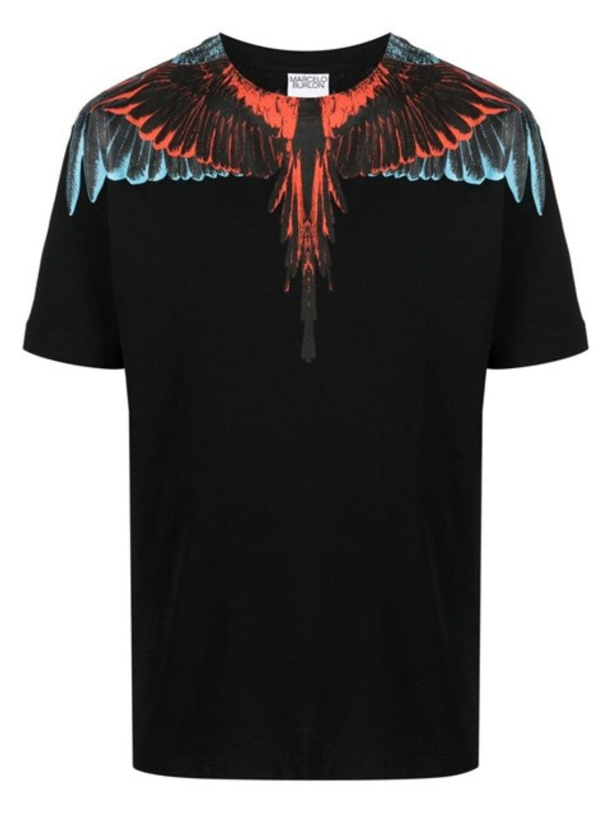 Burlon Nera Marcelo Burlon Maglietta Bianca Maglietta Marcelo