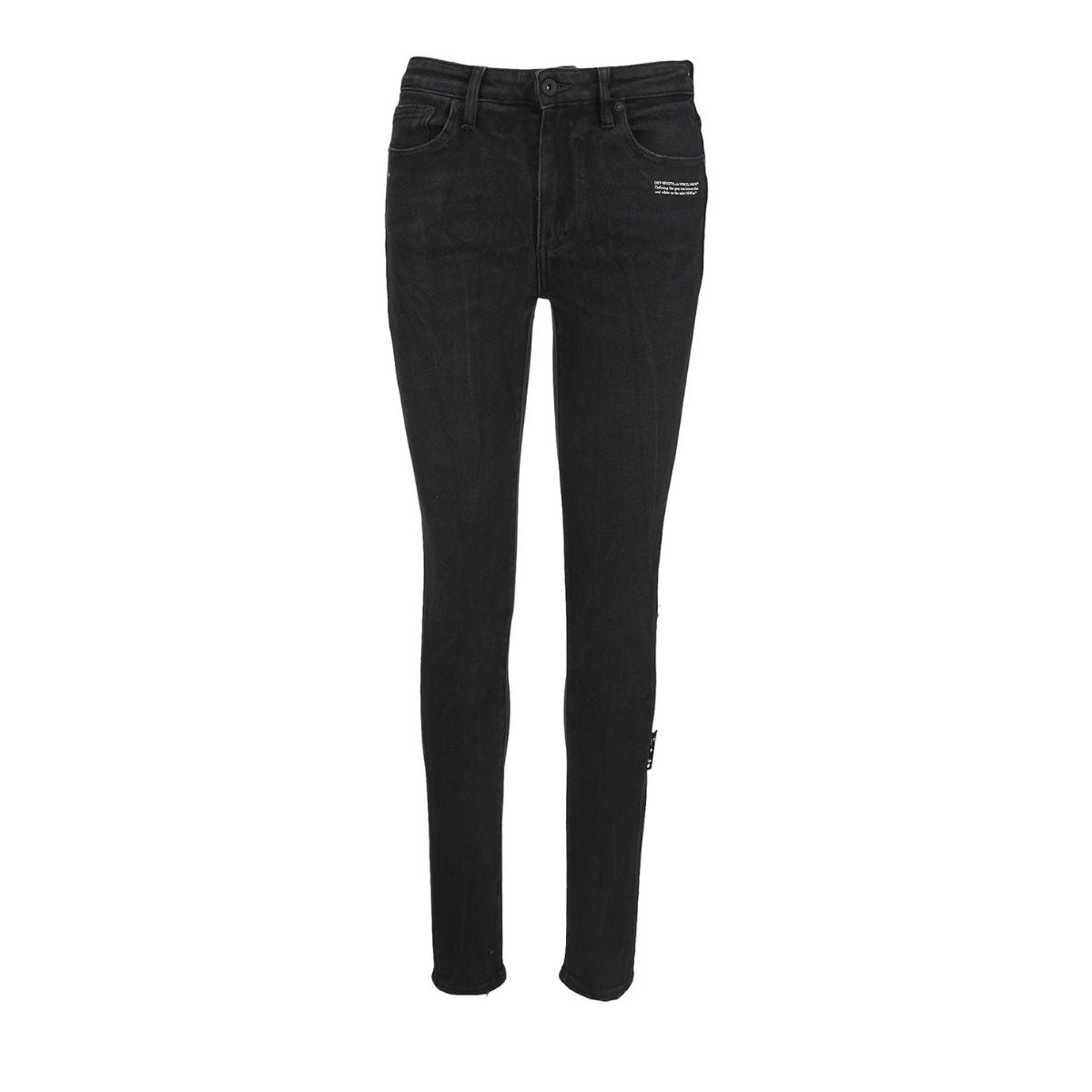 Inverno, Donna, FW21, Jeans, Nero, Off-White, Outlet
