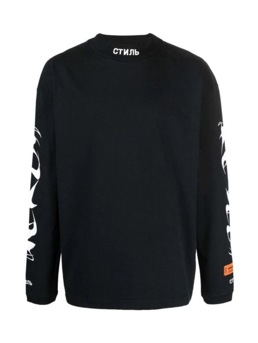Heron Preston T-Shirt HMAB017F21JER0021001 - SanShopLuxury - -50%, 2021, Abbigliamento, Autunno/Inverno, FW21, Heron Preston, Manica lunga, Nero, Outlet, T-Shirt, Uomo, XL, XXL