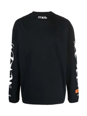 Heron Preston T-Shirt HMAB017F21JER0021001 - SanShopLuxury - -50%, 2021, Abbigliamento, Autunno/Inverno, FW21, Heron Preston, Manica lunga, Nero, Outlet, T-Shirt, Uomo, XL, XXL