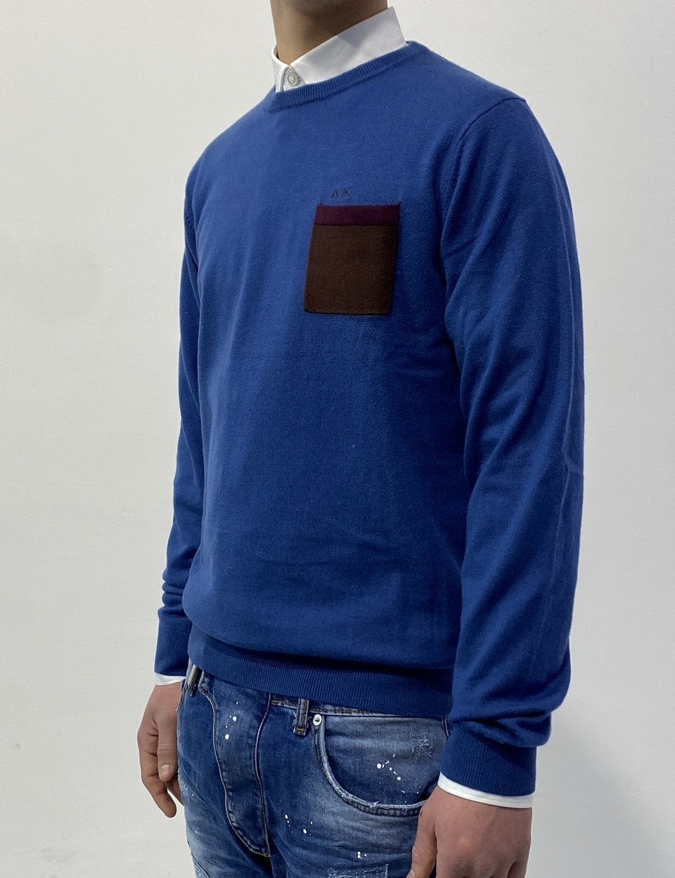 Inverno, Blu, Blu Cobalto, Blu Navy, FW18, M, Maglieria, Outlet, S, Sun 68, Uomo, Verde, Verde Foresta, XXL