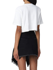 Off-White T-Shirt OWAA081C99JER001 - SanShopLuxury - Abbigliamento, Autunno/Inverno, Bianco, Carry Over, Continuativo, Crop, Donna, Idoneo, L, M, Nero, New, Off-White, Primavera/Estate, S, T-Shirt, XL, XS