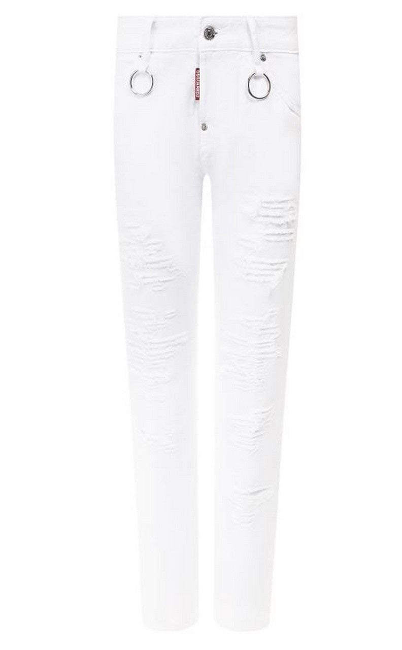 Dsquared2 Jeans S75LB0139 100 - SanShopLuxury - -50%, 2018, 42, Abbigliamento, Bianco, Donna, Dsquared2, Jeans, Outlet, Primavera/Estate, SS18, Ultimo