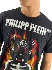 Philipp Plein T-Shirt CMTK4679/PJY002N0213 - SanShopLuxury - -50%, 2020, Abbigliamento, Autunno/Inverno, FW20, L, Nero, Outlet, Philipp Plein, S, T-Shirt, Uomo, XL, XXL