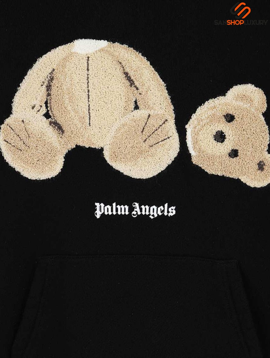 Felpa Palm Angels PMBB058F21FLE007 - SanShopLuxury - -50%, 2021, Abbigliamento, Autunno/Inverno, Beige, Carry Over, Con Cappuccio, Felpa, Idoneo, L, M, Marrone, Nero, Outlet, Palm Angels, Uomo, XL