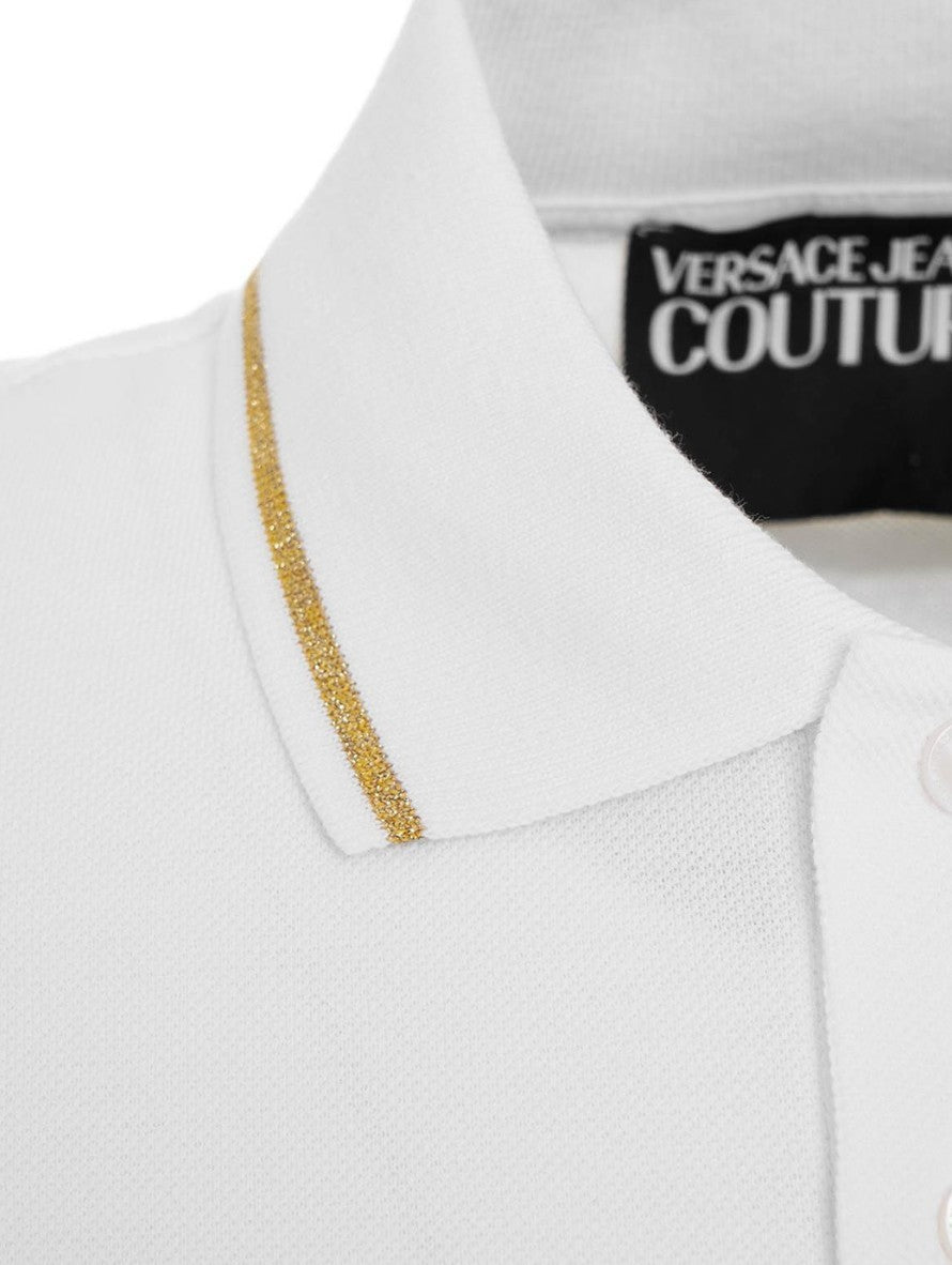 Versace Jeans Couture T-Shirt Polo 72GAGT01 - SanShopLuxury - 2022, Abbigliamento, Bianco, L, Nero, Outlet, Primavera/Estate, SS22, T-Shirt Polo, Uomo, Versace Jeans Couture, XL